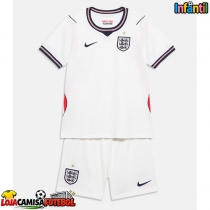 Camisa de Futebol Inglaterra Equipamento Principal Infantil Mundo 2026 Manga Curta (+ Calças curtas)